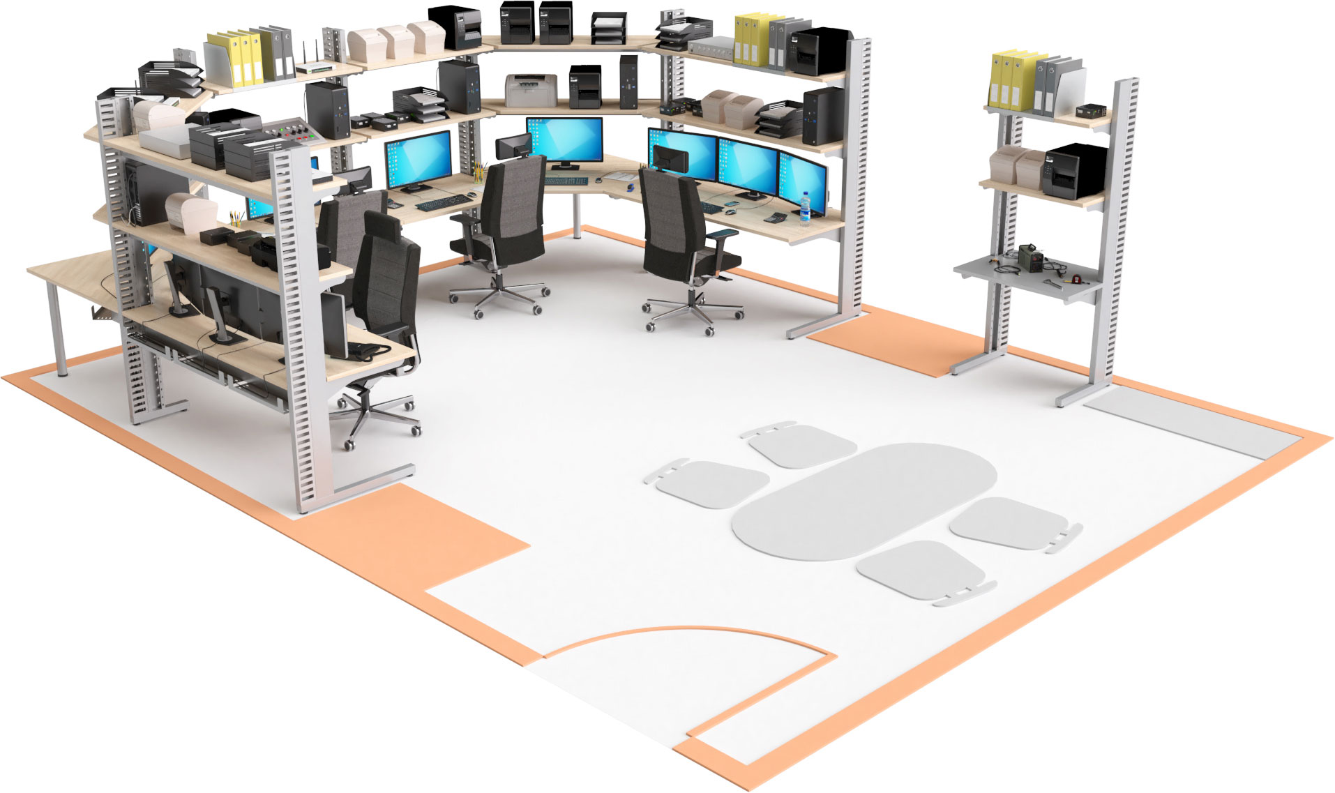 Station LAN et mobilier technique pour salles serveurs Mobilier pour salles techniques et data center