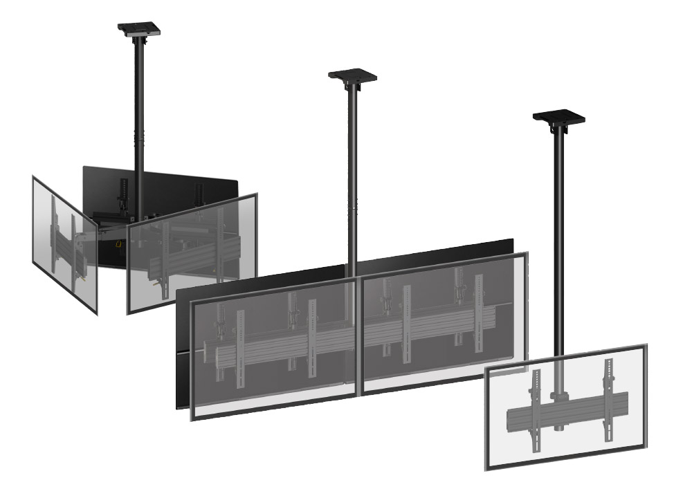 Supports plafond pour écrans