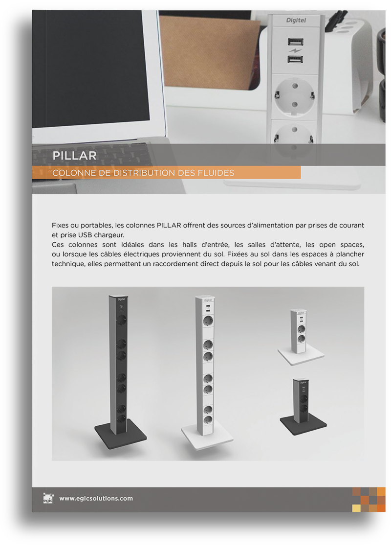 cat-pillar Catalogue des bras et portiques supports-écrans
