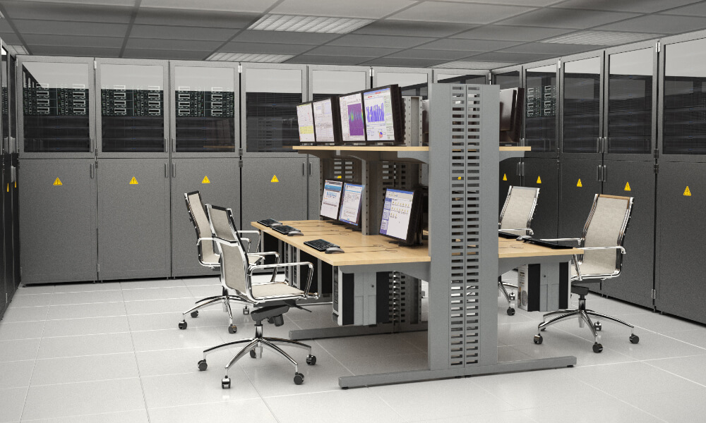 Datacenter équipé d'un station informatique EGIC'LAN